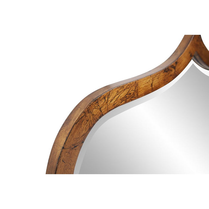 Howard Elliott Errol Antique Gold Mirror, Black/Gold