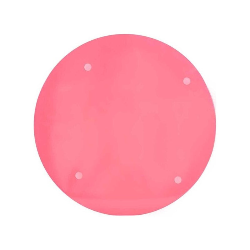 Howard Elliott Round Scalloped Riviera Tray, Pink/Blush