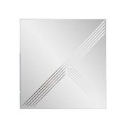 Howard Elliott Adoree V Grooved Square Mirror, Silver - 15237
