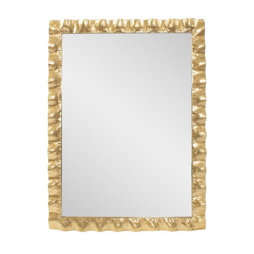 Howard Elliott La Bailadora Bright Gold Ruffled Metal Vanity Mirror - 170026
