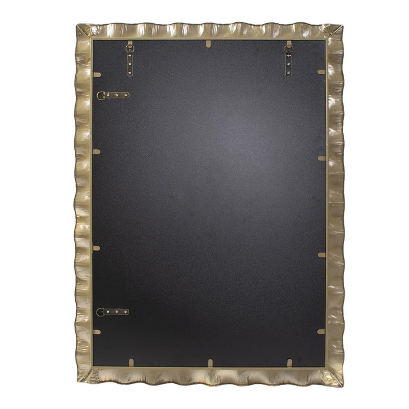 Howard Elliott La Bailadora Bright Gold Ruffled Metal Vanity Mirror