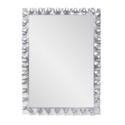 Howard Elliott La Bailadora Bright Silver Ruffled Metal Vanity Mirror - 170027