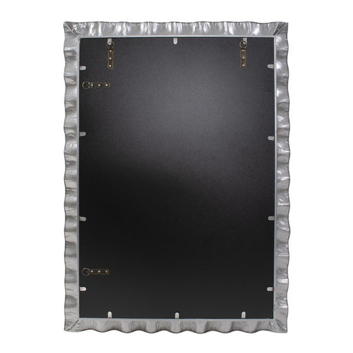 Howard Elliott La Bailadora Bright Silver Ruffled Metal Vanity Mirror