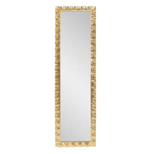 Howard Elliott La Bailadora Bright Gold Ruffled Metal Dressing Mirror - 170028