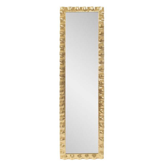 Howard Elliott La Bailadora Bright Gold Ruffled Metal Dressing Mirror - 170028