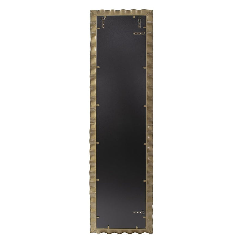 Howard Elliott La Bailadora Bright Gold Ruffled Metal Dressing Mirror
