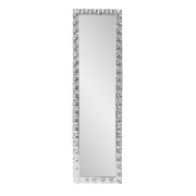 Howard Elliott La Bailadora Bright Silver Ruffled Metal Dressing Mirror - 170029