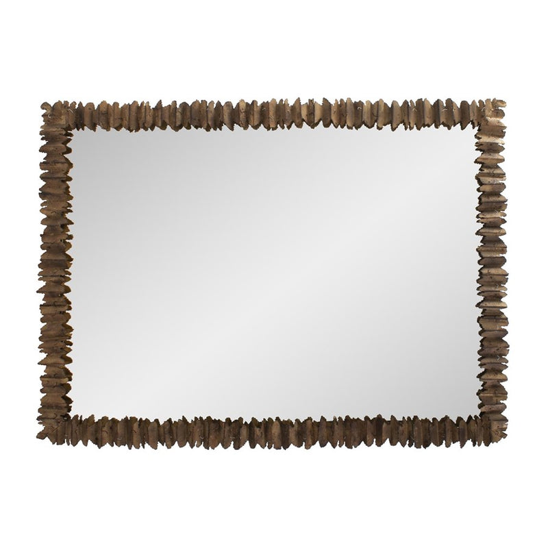 Howard Elliott Alberto Gio Salvaged Metal Bronzed Mirror, Bronze
