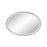 Howard Elliott Laid Rope Silver Oval Mirror, Bright Silver
