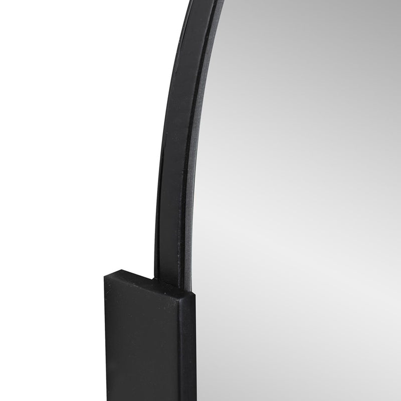 Howard Elliott Hudson Rectangular Metal Mirror, Black