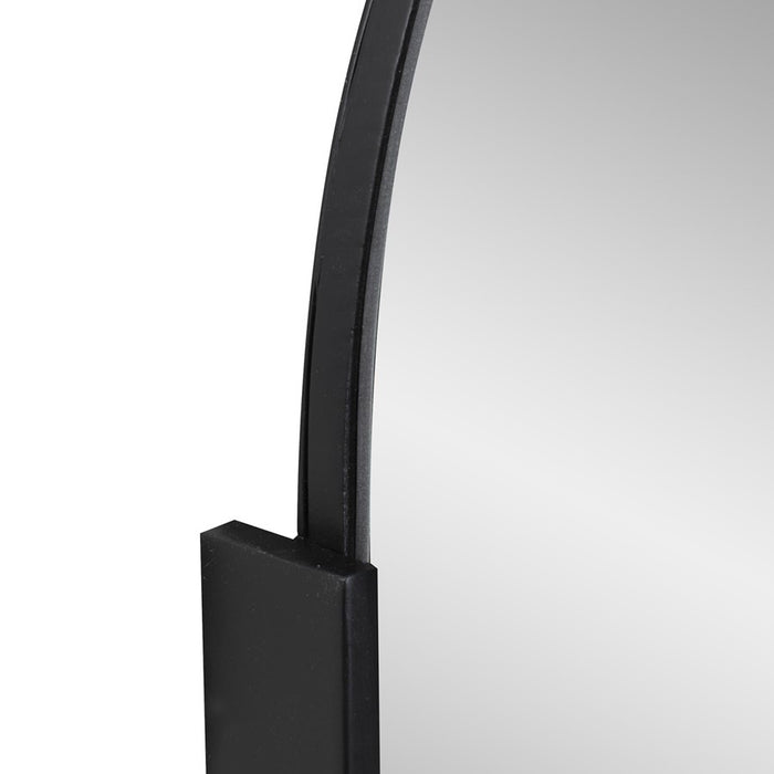 Howard Elliott Hudson Rectangular Metal Mirror, Black