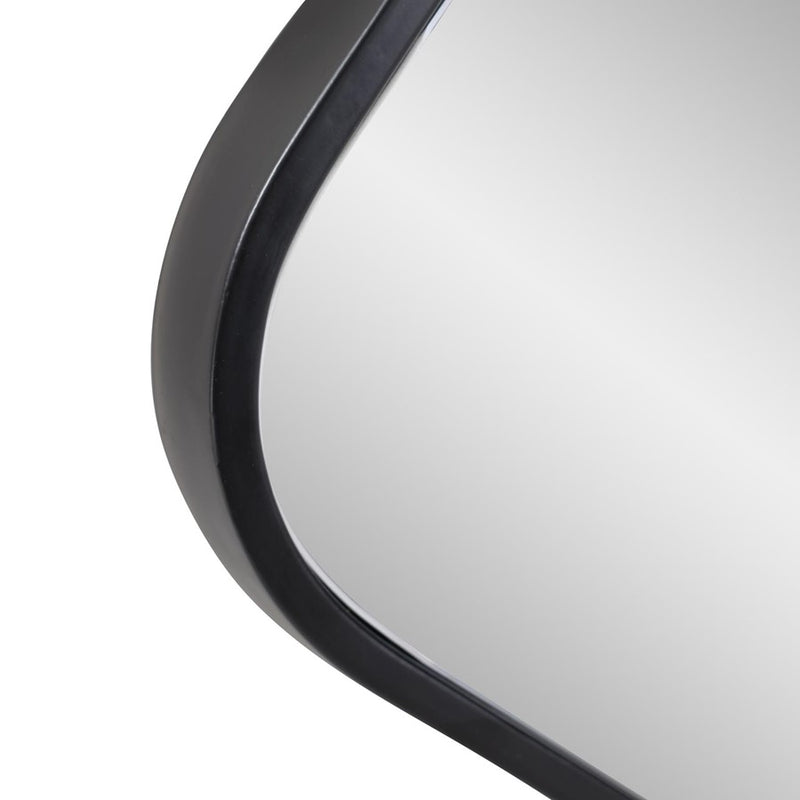 Howard Elliott Hudson Squared Metal Mirror, Black