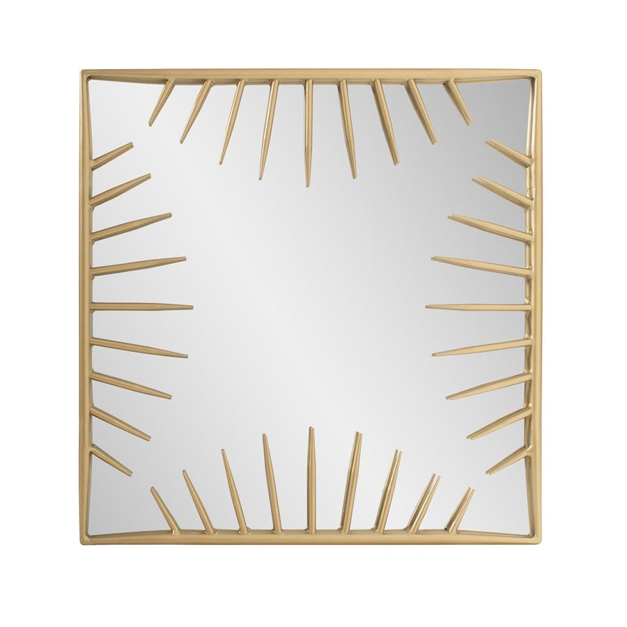 Howard Elliott Robin Baron Bambrick Square Mirror, Gold - 170051