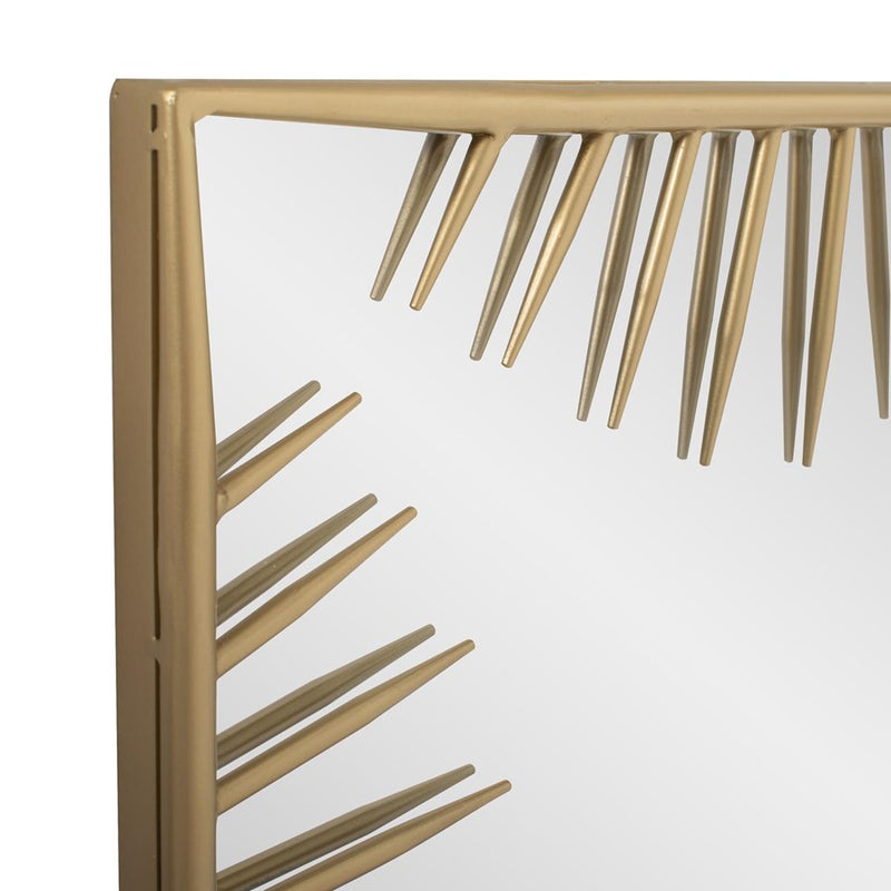 Howard Elliott Robin Baron Bambrick Square Mirror, Gold