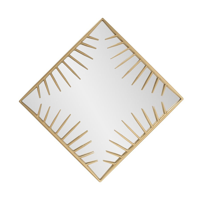Howard Elliott Robin Baron Bambrick Square Mirror, Gold