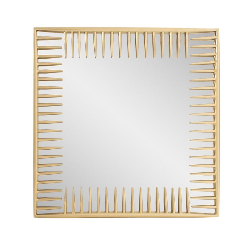 Howard Elliott Robin Baron Ayres Square Mirror, Gold - 170053
