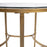 Howard Elliott Bonnifait Antique Gold Round Side Table, Bronze