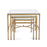 Howard Elliott Bonnifait Antique Gold Nesting Tables, Bronze