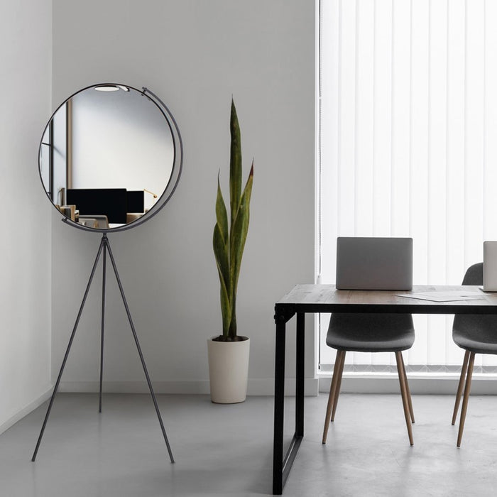 Howard Elliott Bastien Tripod Floor Mirror, Black