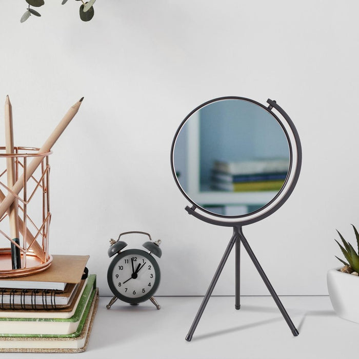 Howard Elliott Bastien Tripod Tabletop Mirror, Black