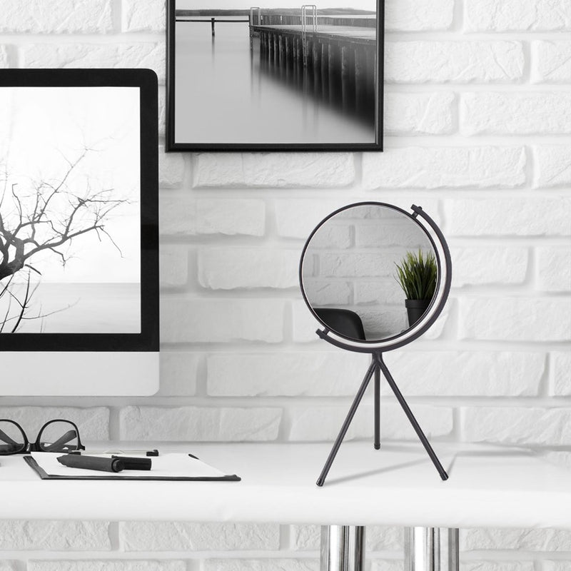 Howard Elliott Bastien Tripod Tabletop Mirror, Black