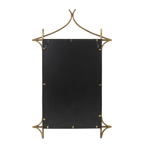 Howard Elliott Moreau Metal Bamboo Styled Mirror, Gold