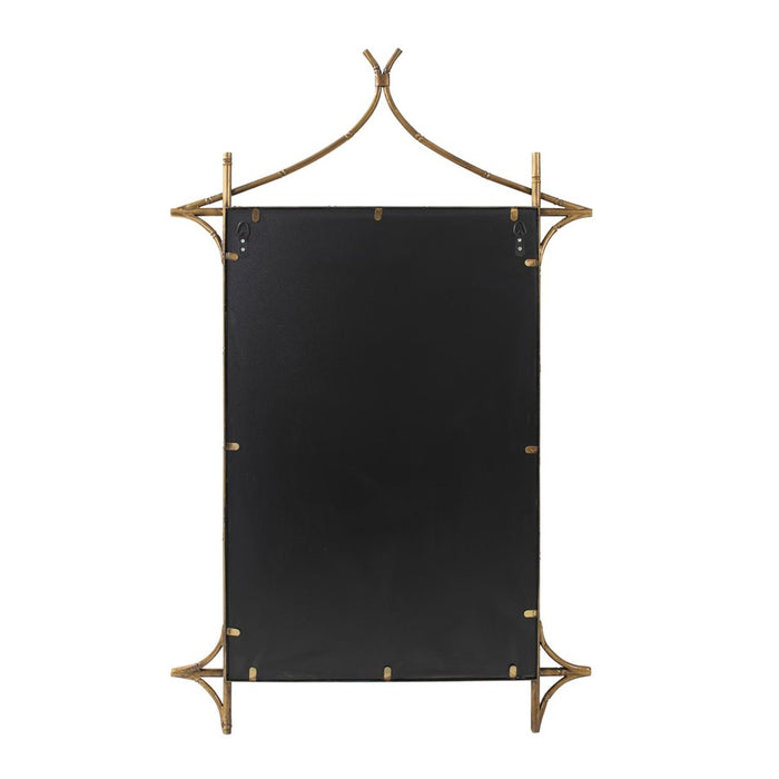 Howard Elliott Moreau Metal Bamboo Styled Mirror, Gold