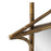Howard Elliott Moreau Metal Bamboo Styled Mirror, Gold