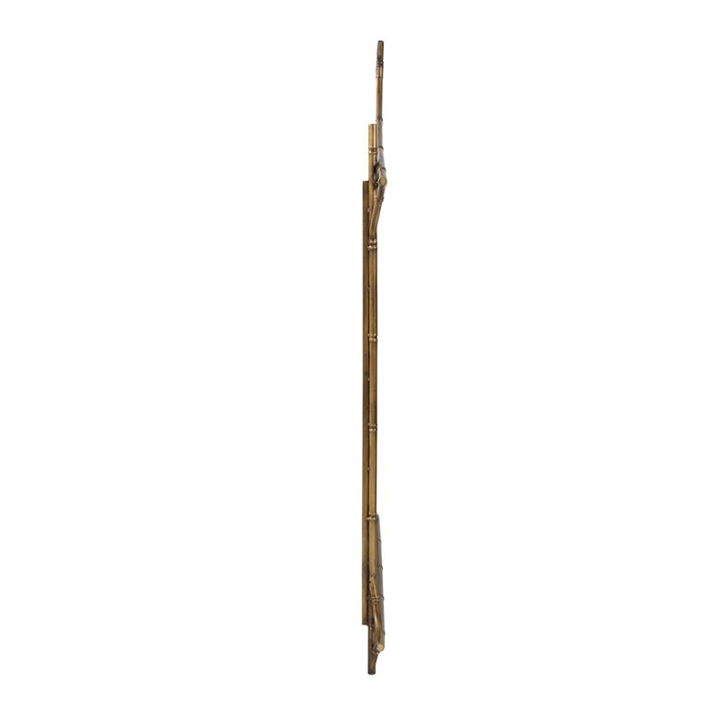 Howard Elliott Moreau Metal Bamboo Styled Mirror, Gold