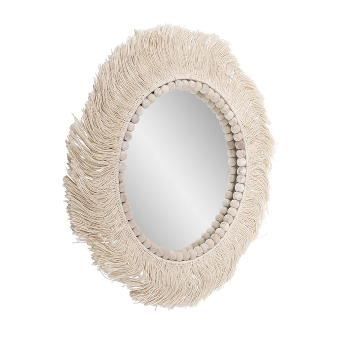 Howard Elliott Fringe Round Mirror