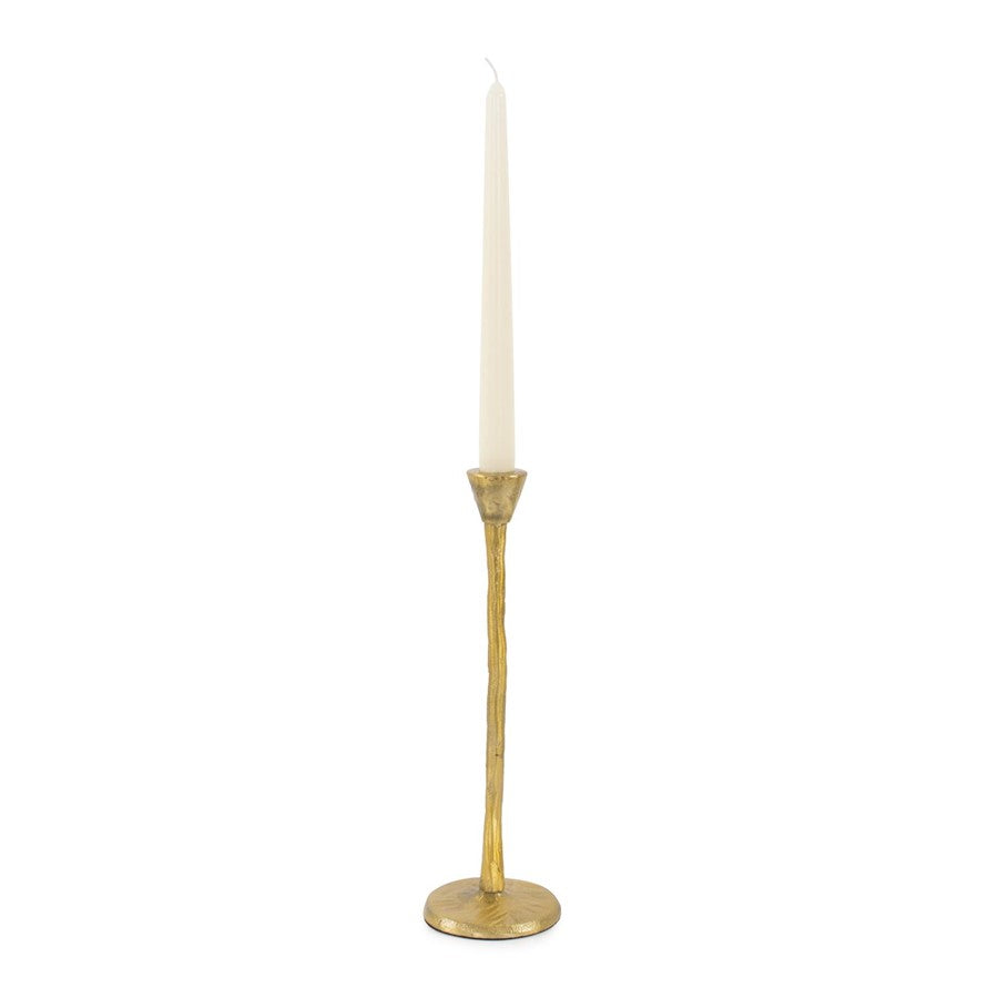 Howard Elliott Beiner Tall Candle Holder, Antique Brass - 190015