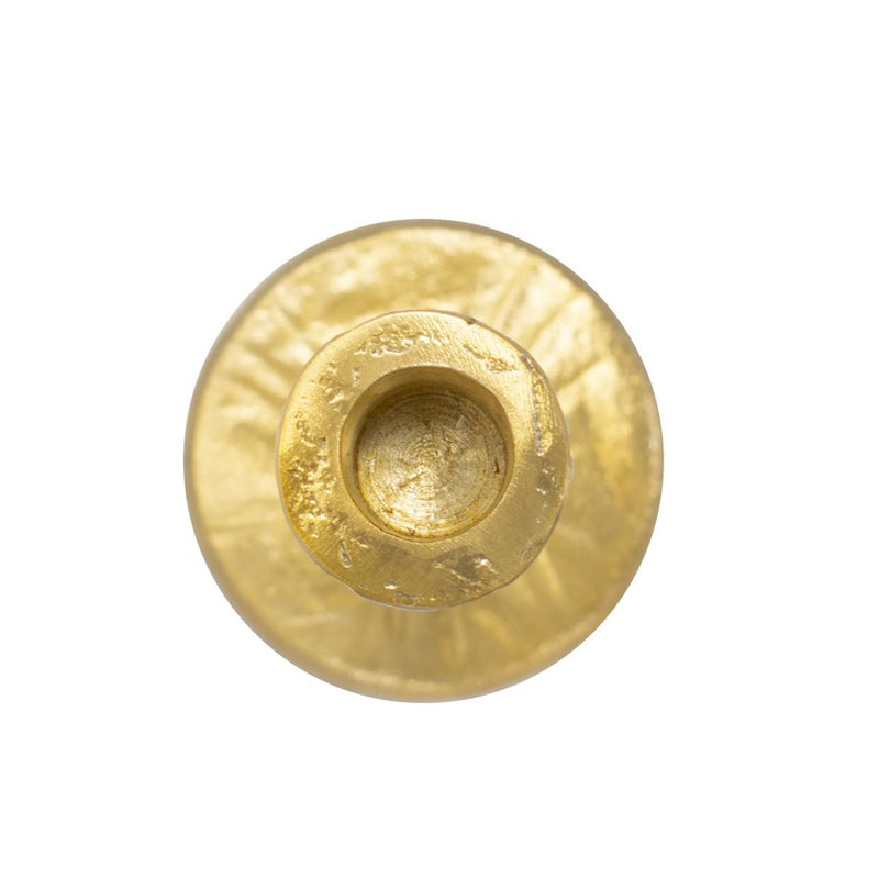 Howard Elliott Beiner Tall Candle Holder, Antique Brass
