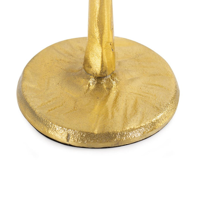 Howard Elliott Beiner Tall Candle Holder, Antique Brass