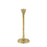 Howard Elliott Beiner Short Candle Holder, Antique Brass