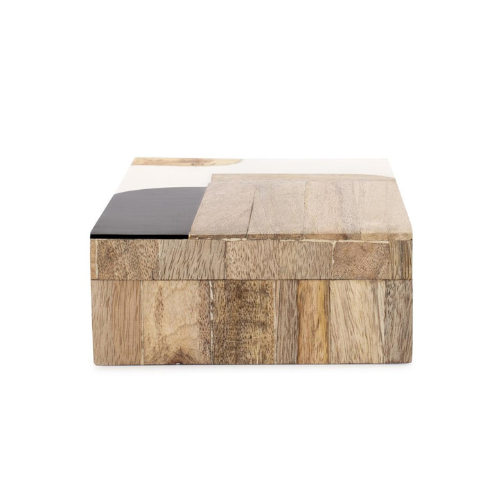 Howard Elliott Craftsman Decorative Lidded Box, Brown/Black/Gold