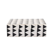 Howard Elliott Art Deco Decorative Lidded Box, Black/white - 190018