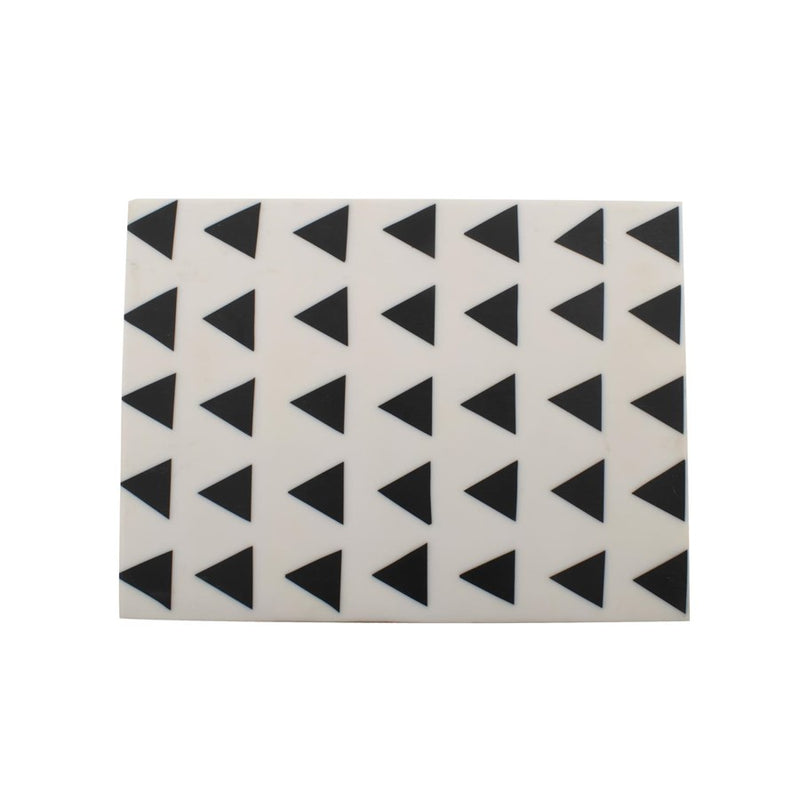 Howard Elliott Art Deco Decorative Lidded Box, Black/white