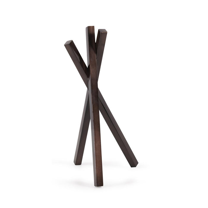 Howard Elliott Modernist Aluminum Sculpture, Aged Bronze - 190019