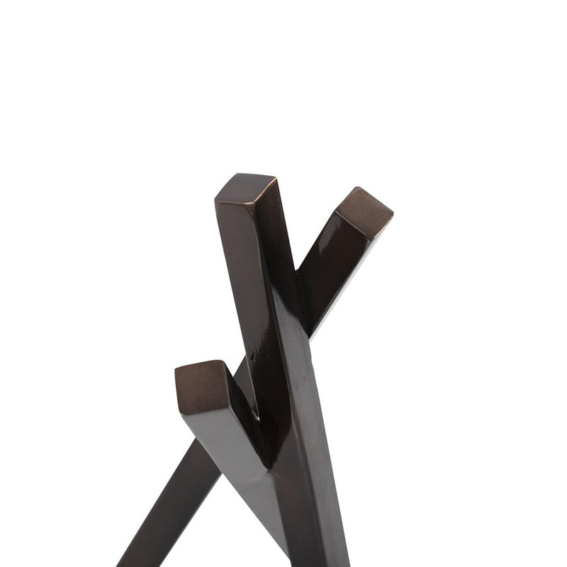 Howard Elliott Modernist Aluminum Sculpture, Aged Bronze