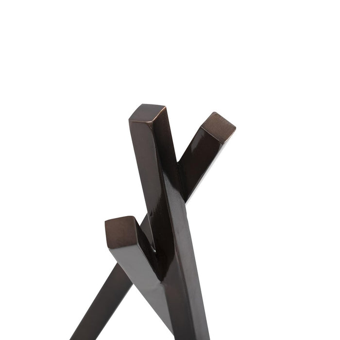 Howard Elliott Modernist Aluminum Sculpture, Aged Bronze