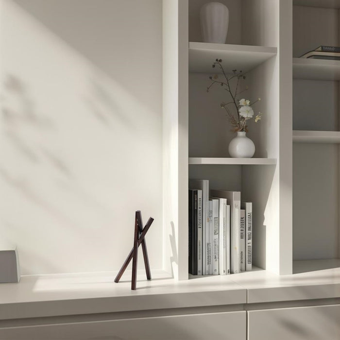 Howard Elliott Modernist Aluminum Sculpture, Aged Bronze