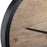 Howard Elliott Live Edge Round Clock, Black/Brown