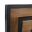 Howard Elliott Helix Wooden Square Clock, Black/Brown