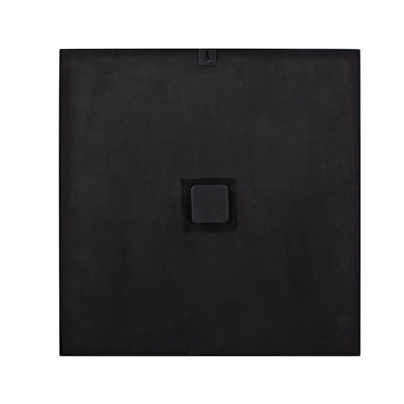 Howard Elliott Helix Wooden Square Clock, Black/Brown