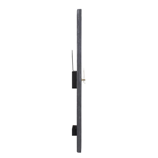 Howard Elliott Mies Black Marble Monolith Clock, Black/Gold
