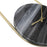 Howard Elliott Balance of Mies Marble/Stainless Steel Clock, Black/Gold