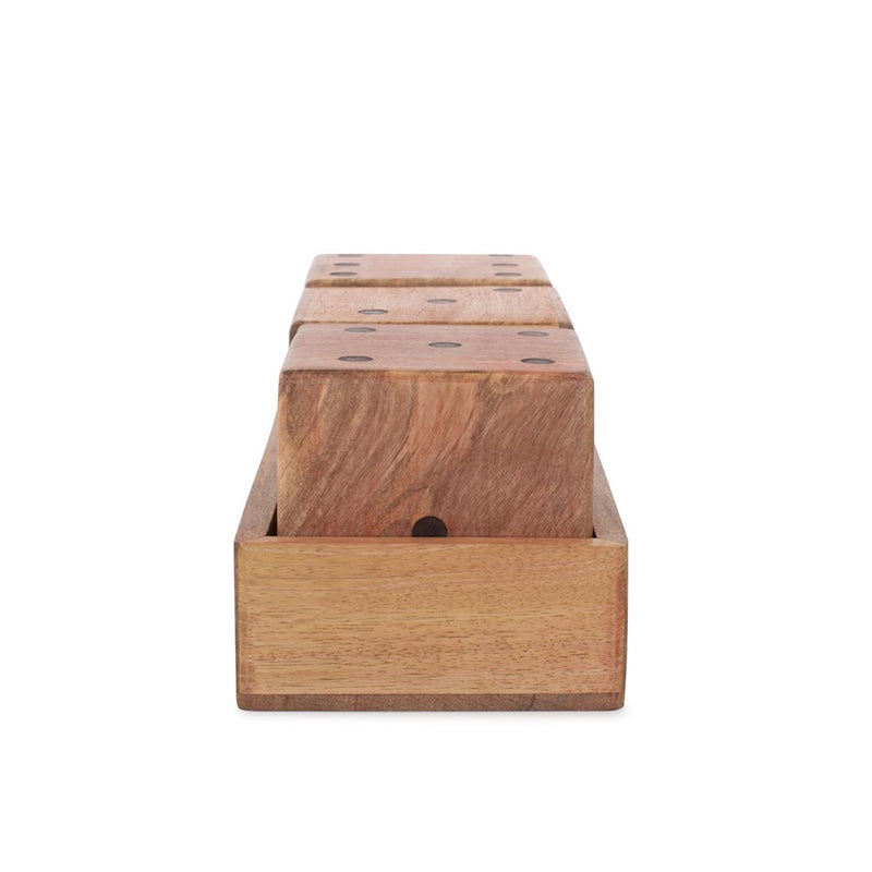 Howard Elliott Lady Luck Wooden Dice Set and Tray