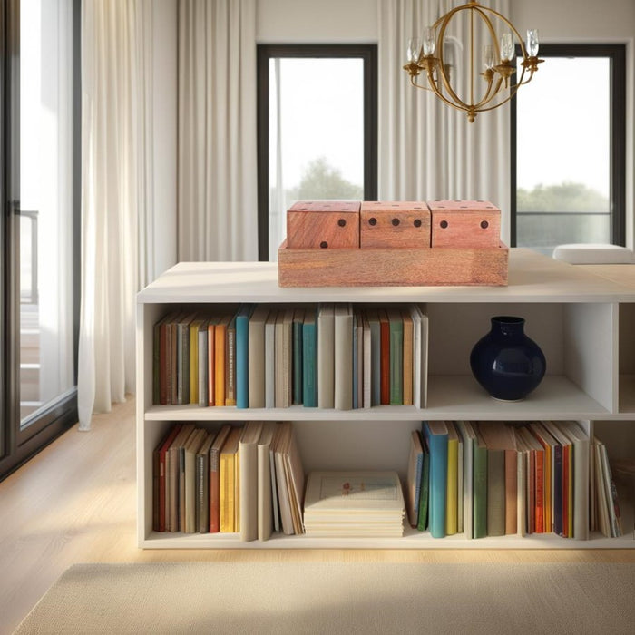 Howard Elliott Lady Luck Wooden Dice Set and Tray