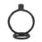 Howard Elliott Single Circle Arman Aluminum Candlestick, Black