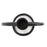 Howard Elliott Single Circle Arman Aluminum Candlestick, Black